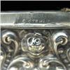 Image 3 : Sterling silver matchsafe with repousse flor