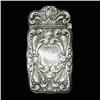 Image 5 : Sterling silver matchsafe with repousse flor