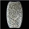 Image 2 : Sterling silver matchsafe; repousse design w