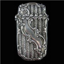 Victorian sterling silver matchsafe with rep