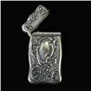 Image 2 : Art Nouveau sterling silver matchsafe with f