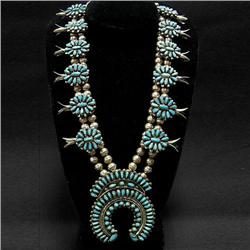 Native American sterling silver; turquoise Z