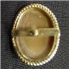 Image 3 : 14k gold carved shell cameo earrings with fl