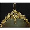 Image 2 : Carved jade pendant in custom made 14k gold 