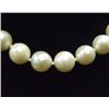 Image 2 : Cultured pearl necklace comprised of 40 pear