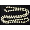 Image 1 : Opera length cultured pearl necklace with 14