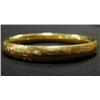 Image 1 : 14k gold hinged bangle bracelet; C. 1930 wit