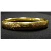 Image 2 : 14k gold hinged bangle bracelet; C. 1930 wit