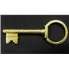 Image 1 : 18k gold key chain; old key motif; 2 3/4 inc