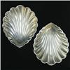 Image 1 : A pair of Gorham sterling silver footed clam