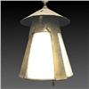 Image 2 : Set of four Arts and Crafts hanging lights; 