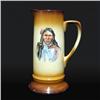 Image 1 : Porcelain pitcher with Indian brave transfer