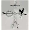 Image 1 : Wrought iron weather vane with rooster and s