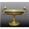 Image 1 : Bronze and copper card stand; cameo in cente