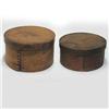 Image 2 : Two Shaker pantry boxes; ash and pine; lappe