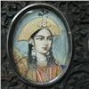 Image 4 : Set of three miniature paintings on ivory; t