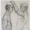 Image 2 : John Lear graphite on paper; two male figure