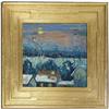 Image 1 : Jos. (Joseph) Barrett oil on canvas "River M