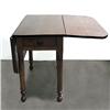 Image 2 : Cherry drop-leaf dining table; one board top