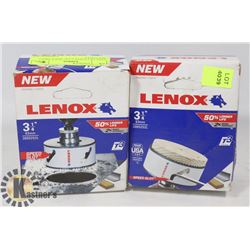 PAIR OF LENOX 3-1/4" HOLE DRILL BIT TOOLS