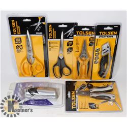 SEALED 6 ITEMS HOUSEHOLD SCISSORS