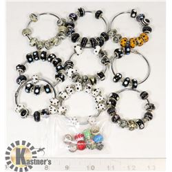 A LOT OF 9.25 SILVER (525) BEADS