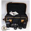 Image 1 : PENTAX P30T 35MM SLR CAMERA WITH 3 LENSES, BAG AND