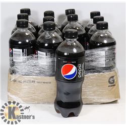 FLAT OF PEPSI ZERO 591ML BOTTLES