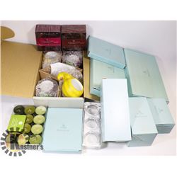 PARTYLITE- BOX LOT OF ASSORTED PIECES