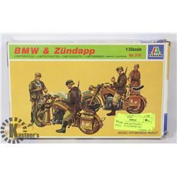 ITALERI BMW &ZUNDAPP 2 MOTORCYCLES MODEL KIT