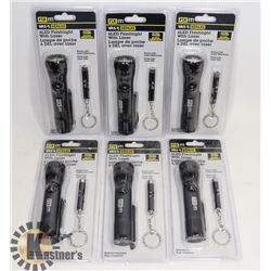 CASE WITH 6 FLASHLIGHT SETS