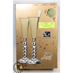 CRISTAL D'ARQUES VINTAGE MILLENNIUM CHAMPAGNE GLASS