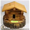Image 1 : WOOD CABIN- HANDMADE FOLK ART PIECE MADE IN 1978