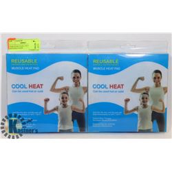 PAIR OF REUSABLE MUSCLE HOT/COLD PADS