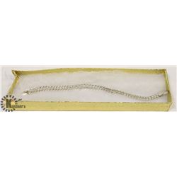 WIDE SILVER BRAIDED BRACELET - STAMPED 925