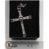 Image 1 : SILVER ALLOY CROSS NECKLACE