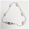 Image 2 : SILVER FRESH WATER PEARL 7.5"  BRACELET