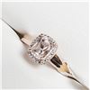 Image 2 : SILVER MORGANITE  RING (~SIZE 6.5)