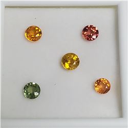 GENUINE FANCY COLOR SAPPHIRES(2CT)