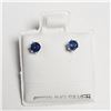 Image 1 : SILVER SAPPHIRE(0.4CT) EARRINGS