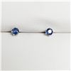 Image 3 : SILVER SAPPHIRE(0.4CT) EARRINGS