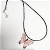 Image 1 : NATURAL BUTTERFLY LEAF 18" NECKLACE