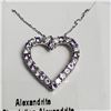 Image 1 : SILVER SIMULATION ALEXANDRITE 18" NECKLACE