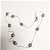 Image 2 : SILVER FRESH WATER PERAL 18"  NECKLACE
