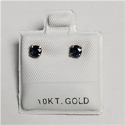 10K YELLOW GOLD SAPPHIRE(0.67CT) EARRINGS