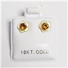 Image 1 : 10K YELLOW GOLD CITRINE 2IN1(0.3CT) EARRINGS