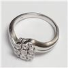 Image 2 : SILVER 7 DIAMOND  RING (~SIZE 7)