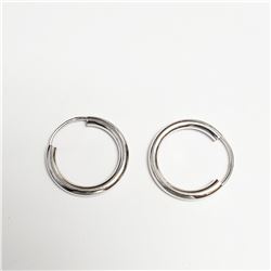SILVER HOOP EARRINGS