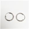 Image 1 : SILVER HOOP EARRINGS