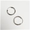 Image 2 : SILVER HOOP EARRINGS